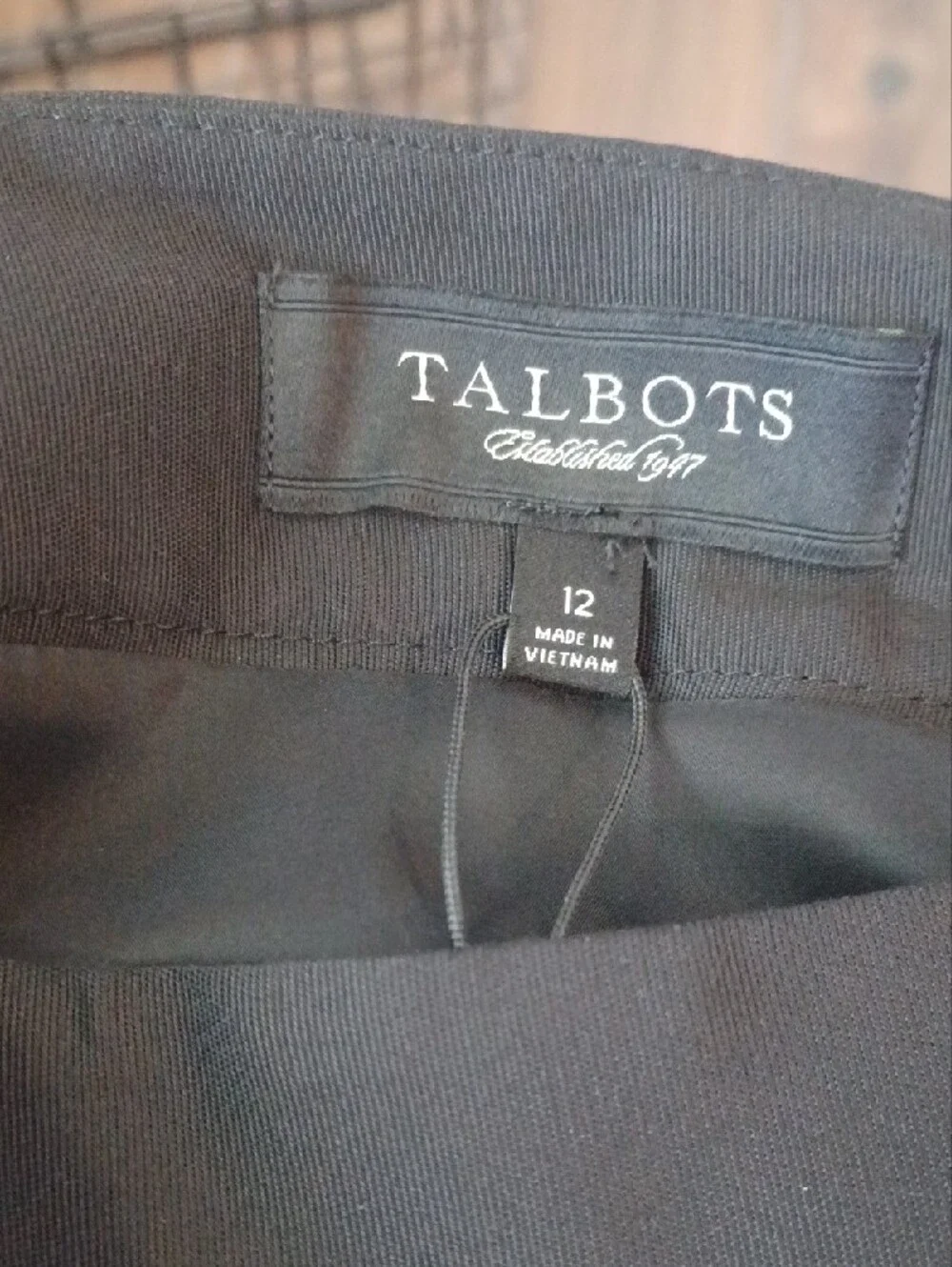 NWT Talbots Black Skirt